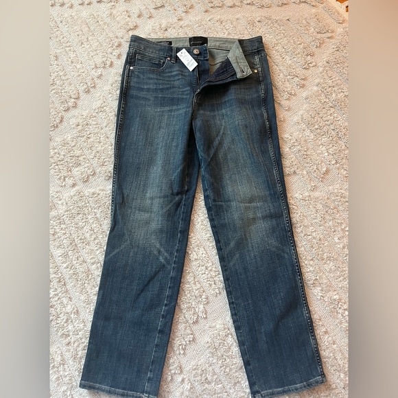 White House Black Market Men's Dark Blue Straight Jeans - Picture 2 of 4